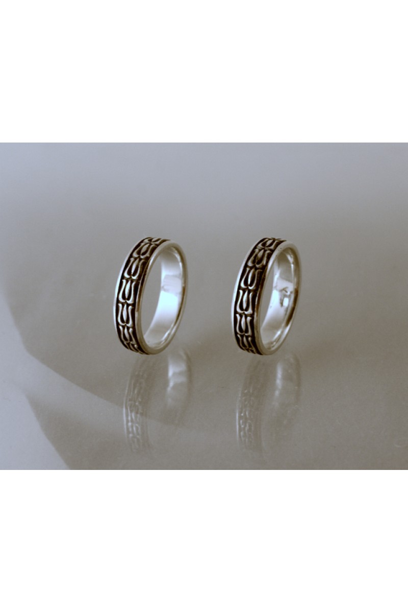 Székely tulipán karikagyűrű